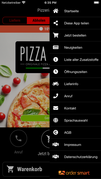 Pizzeria Carino Screenshot