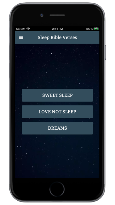 Sleep Bible Verses Screenshot