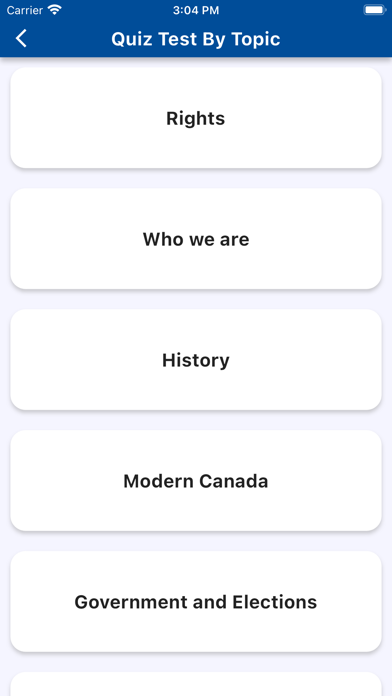 Canadian Citizenship Test Ques Screenshot