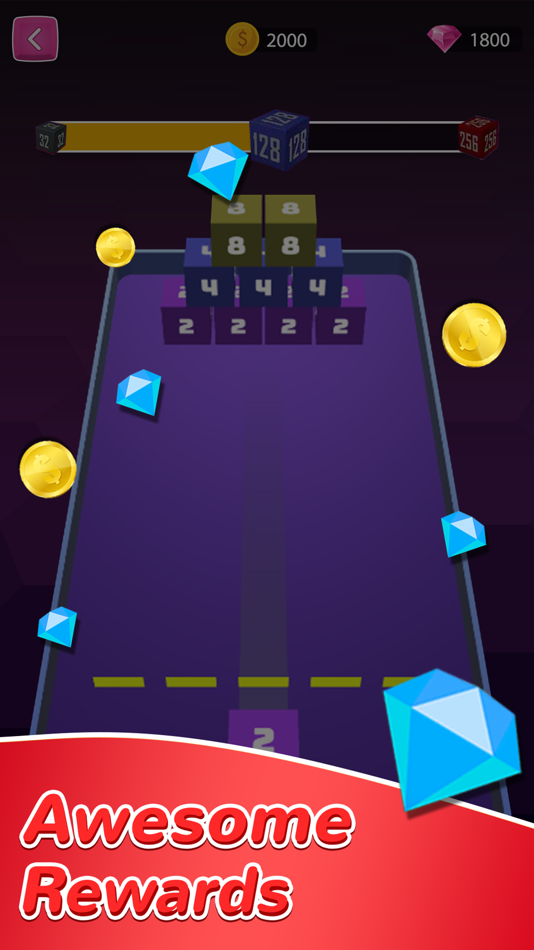 #5. 2048 3D - Brain Puzzle Cube (iOS) Podle: SHELL INFRASTRUCTURE PRIVATE LIMITED