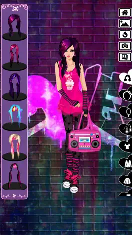 Game screenshot Emo Dress Up game apk