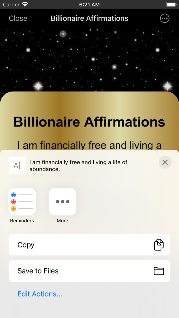 Billionaire Affirmations