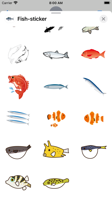 Fish's sticker Screenshot