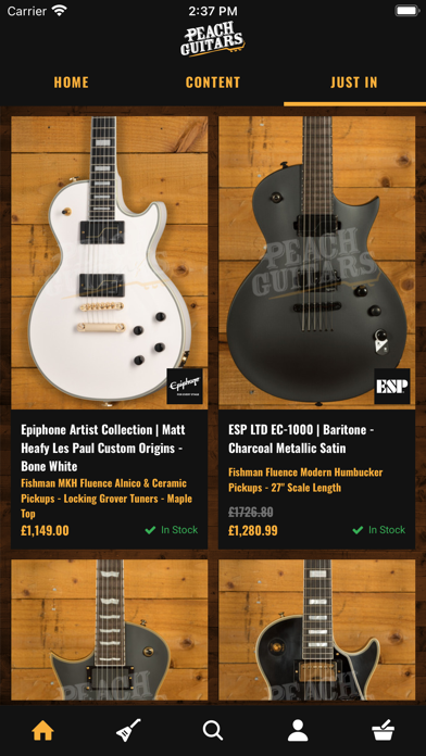Peach Guitars Screenshot