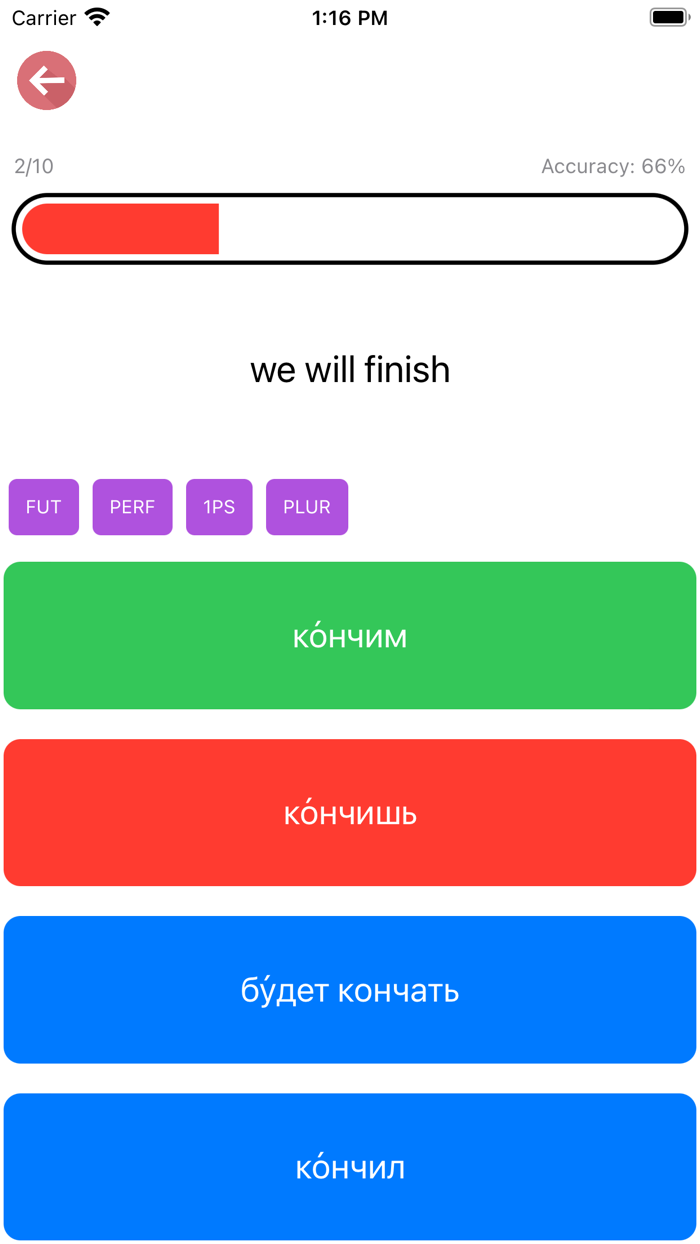 Russian Verb Blitz