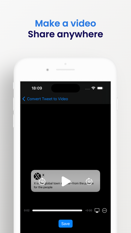 #3. Tweet to Video (iOS) 由: 兆辉 马