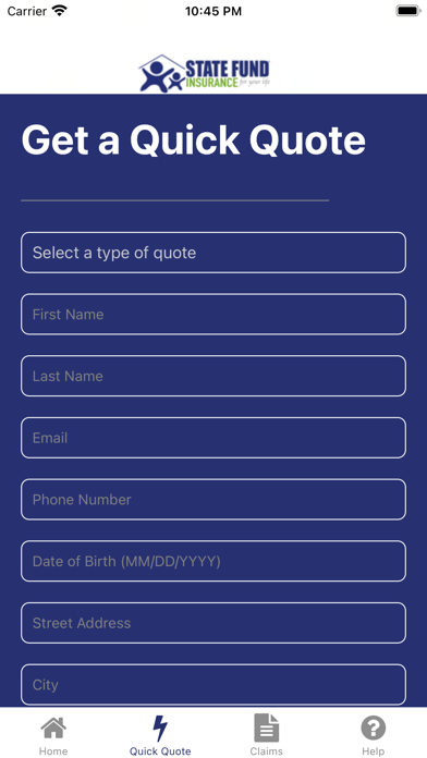 State Fund Insurance Mobile Screenshot