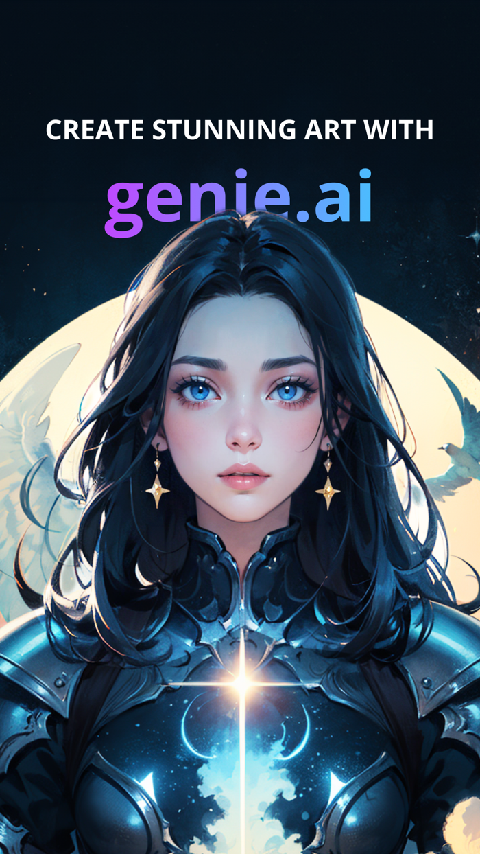 Genie AI Anime Generated Art