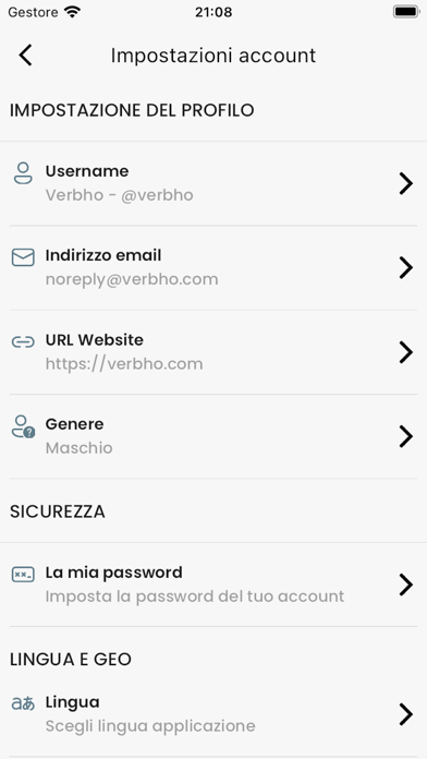 Verbho Social Network Screenshot