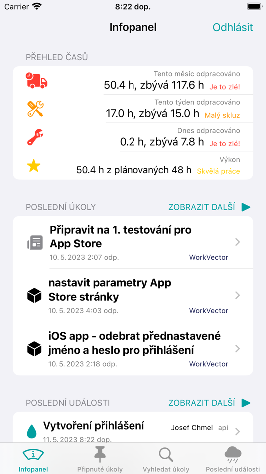 #1. WorkVector Task Logger (iOS) By: JchSoft s.r.o.