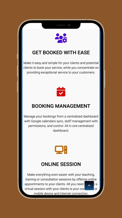 Rainbow Booking iPhone screenshot 4 - Business app