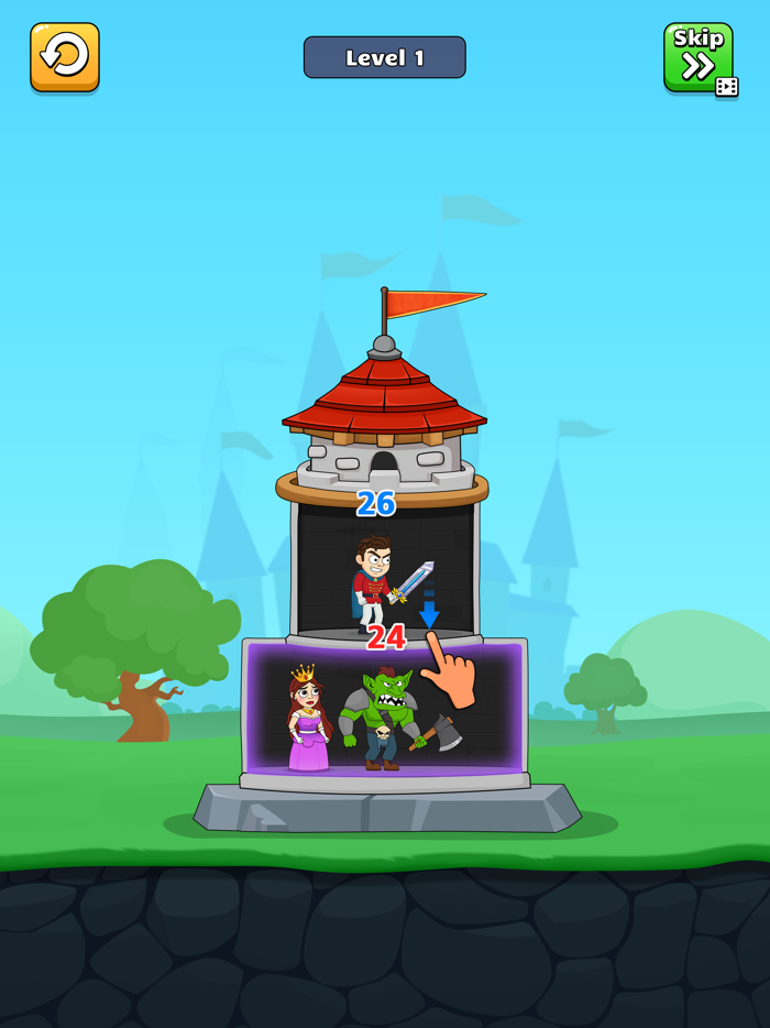 Hero Tower Attack- Rescue Game