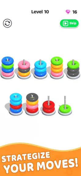 Game screenshot Color Hoop Stack apk