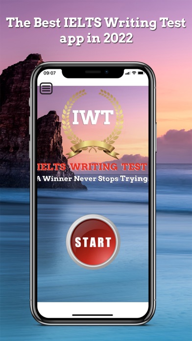 IELTS Writing Test Screenshot