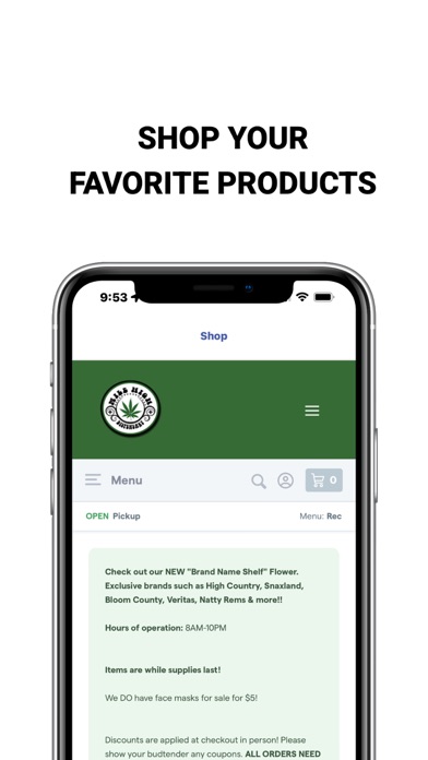 Mile High Dispensary Screenshot