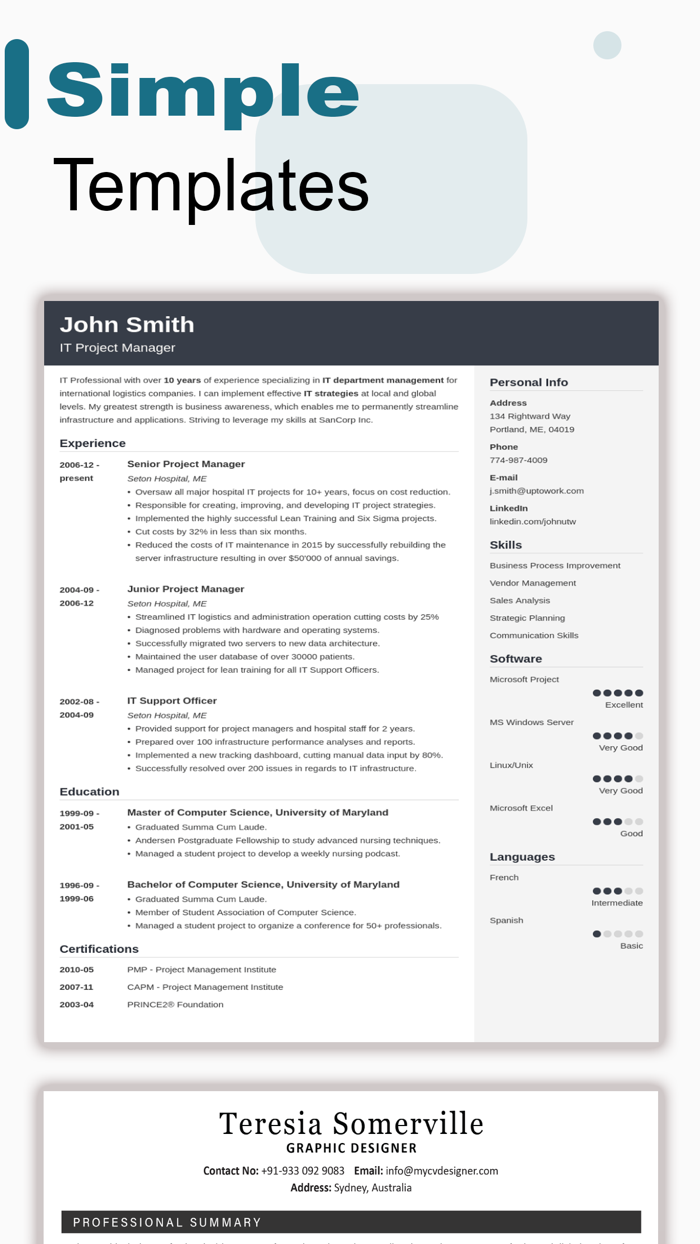 Professional ResumeCV  Builder