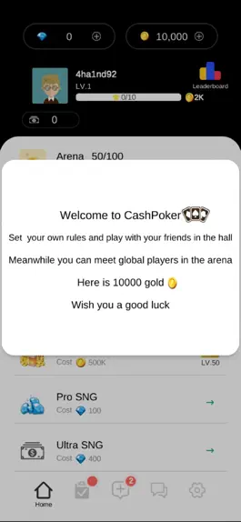 Game screenshot CashPoker hack