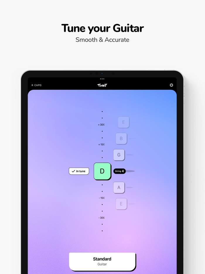 TUNY Tuner for Guitar and more
