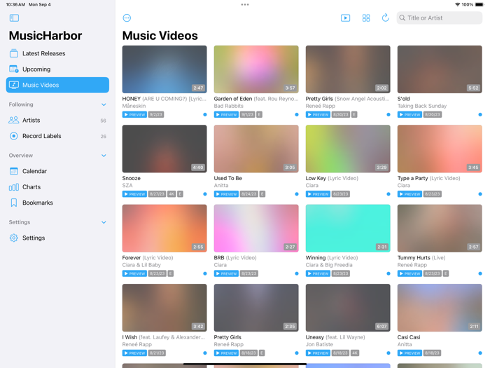 MusicHarbor - Track New Music