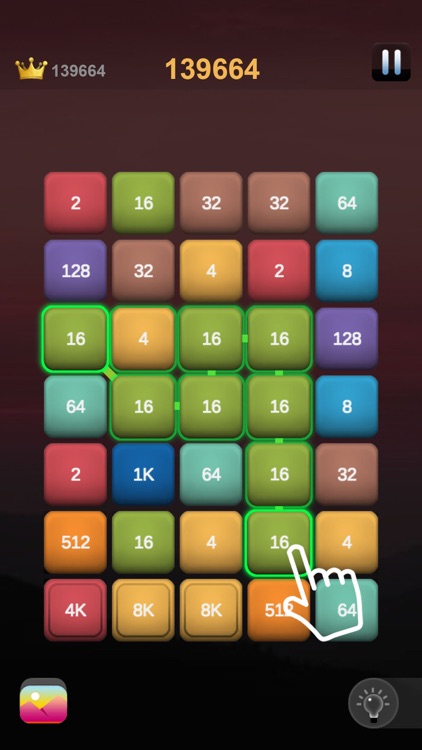 2248 - link 2048 merge puzzle