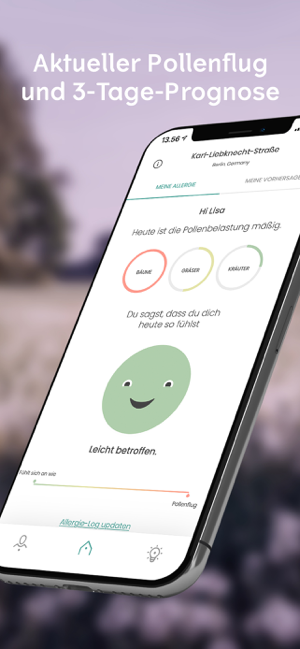 ‎klarify: Pollenflug & Tagebuch Screenshot