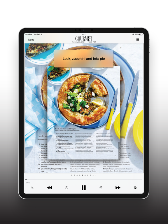 Gourmet Traveller iPad screenshot 7 - Food & Drink app