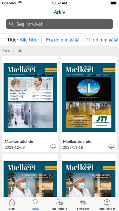 Mælkeritidende - mejerinyt Screenshot
