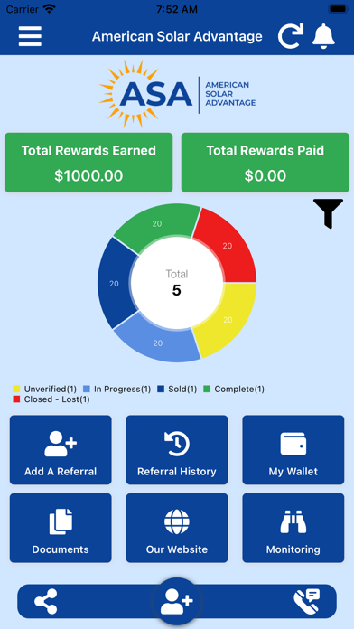 American Solar Advantage Screenshot