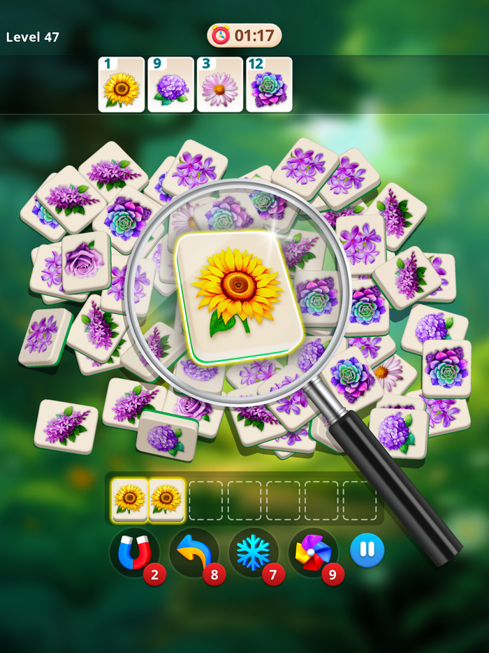 Tile Blossom Forest Triple 3D