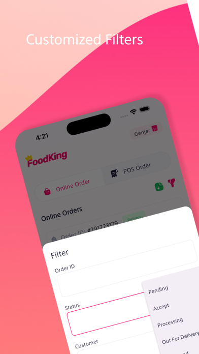 FoodKing - Manager Screenshot