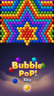 bubble pop sky! puzzle games iphone screenshot 1