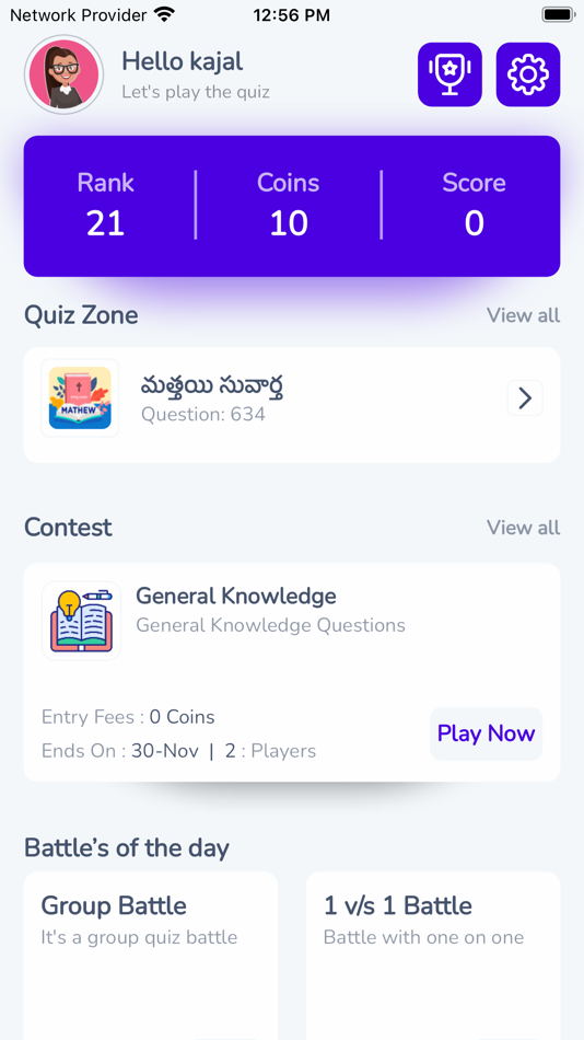 #2. Bible Quiz - Jeevadhara (iOS) By: Anand Raju