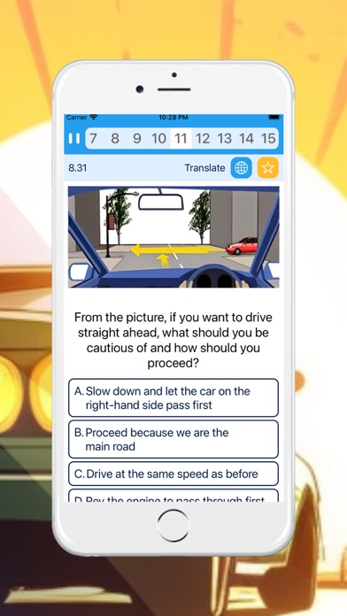 Thai Driver's License Exam DMV Screenshot
