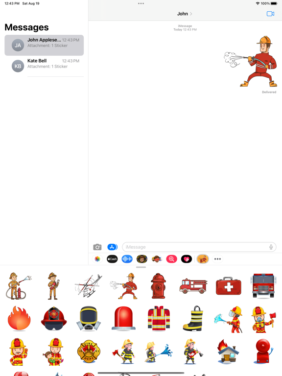 Screenshot #4 pour Hero Firefighter Stickers