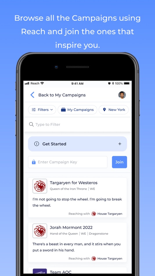 #9. Reach — Progressive Organizing (iOS) By: Reach Progress PBC