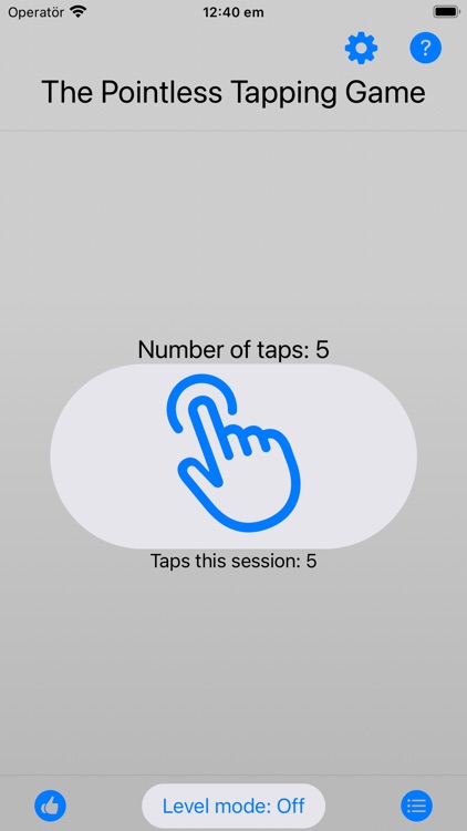 The Pointless Tapping Game