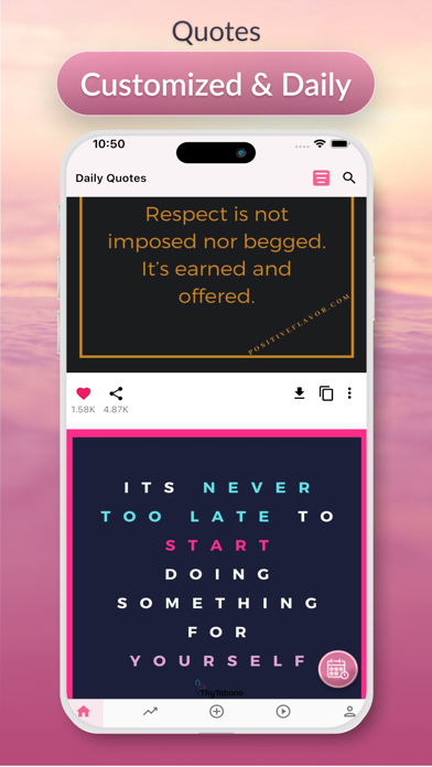 unfoldQuotes Screenshot