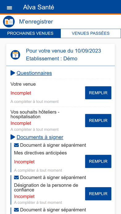 Alva Santé Screenshot