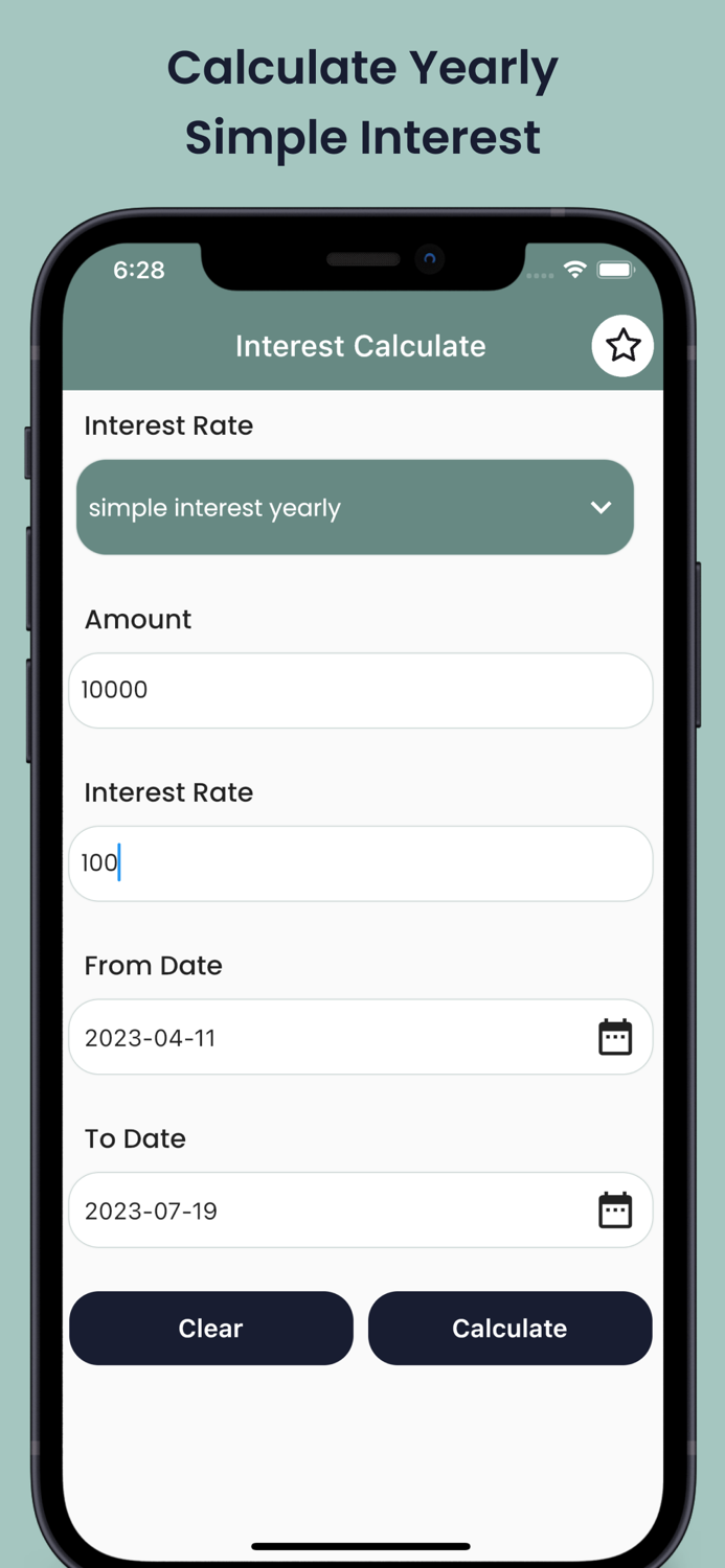 Interest Calculator- Finance