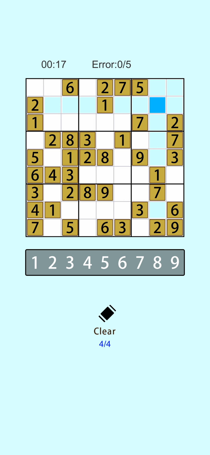 Classic Sudoku Puzzle Brain