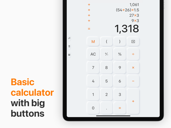 Calculator Max iPad app afbeelding 2