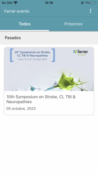 Ferrer Events Screenshot