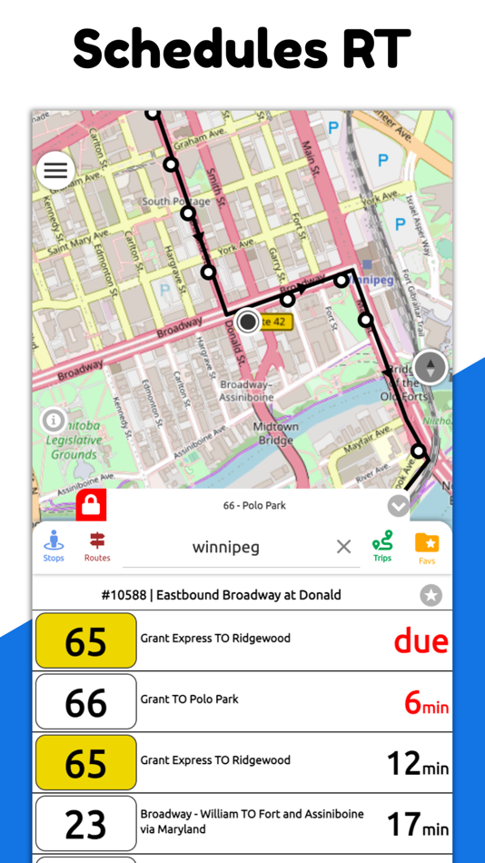#4. Winnipeg Transit Realtime (iOS) 由: Bhanu Munjal