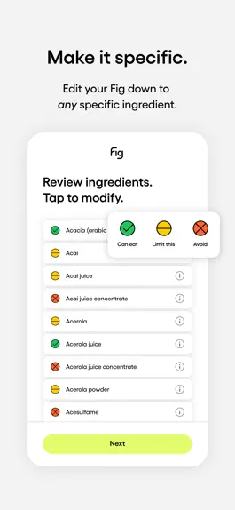 Game screenshot Fig: Food Scanner & Discovery hack