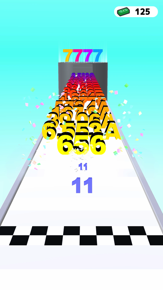 #3. Number Merge Run : Shooting (iOS) Podle: KAYAC Inc.