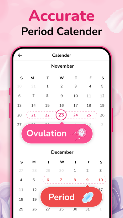 Period & Ovulation Calculator Screenshot