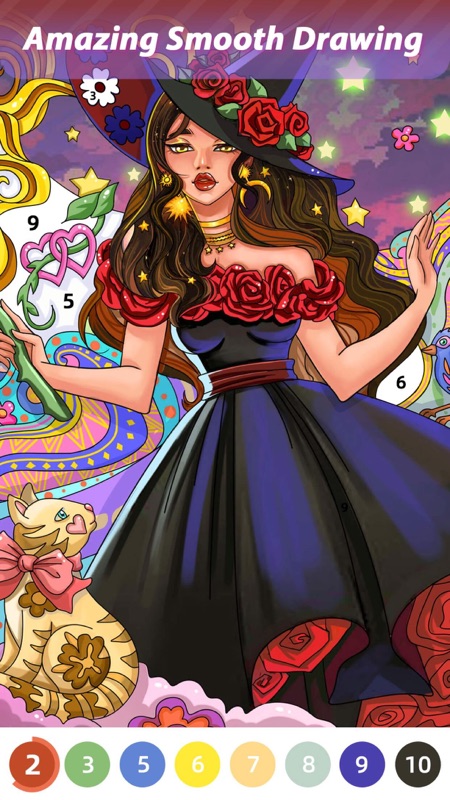 Sweet Coloring：Color by Number screenshot 2