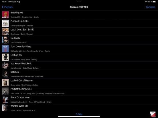 ListPlayer iPad screenshot 1 - Music app