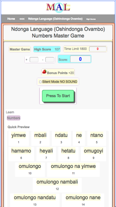 Ndonga M(A)L Screenshot