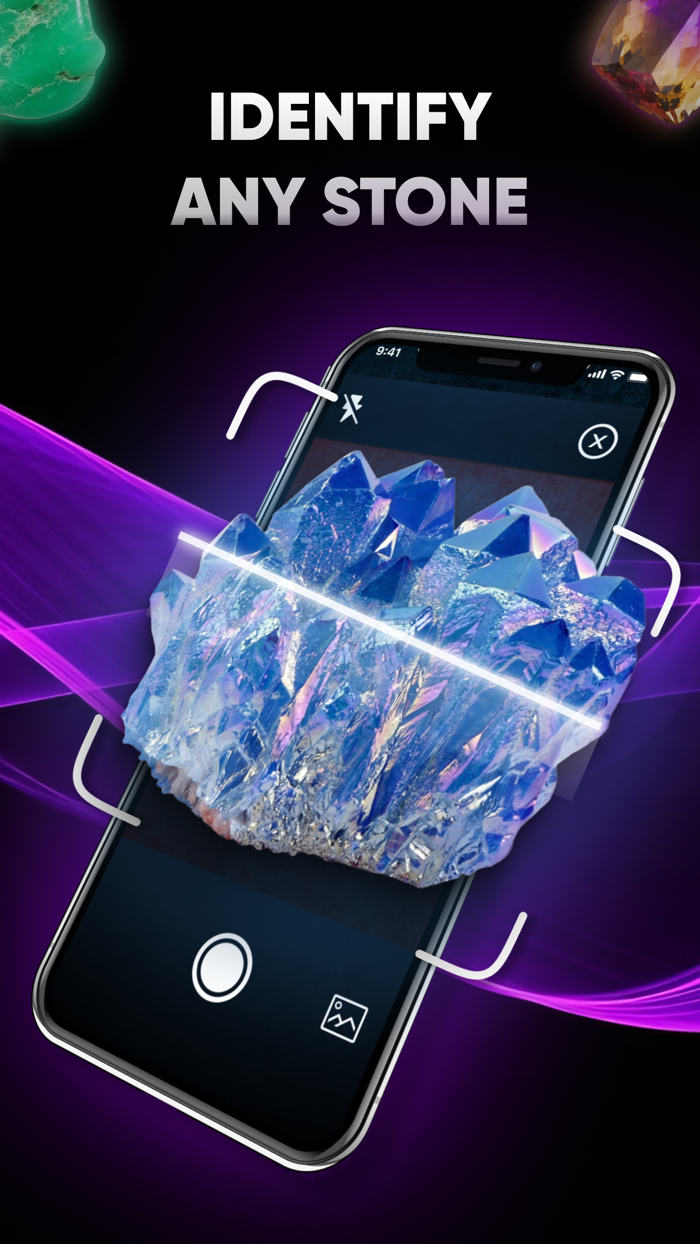 Crystal Recogniser. Rock guide